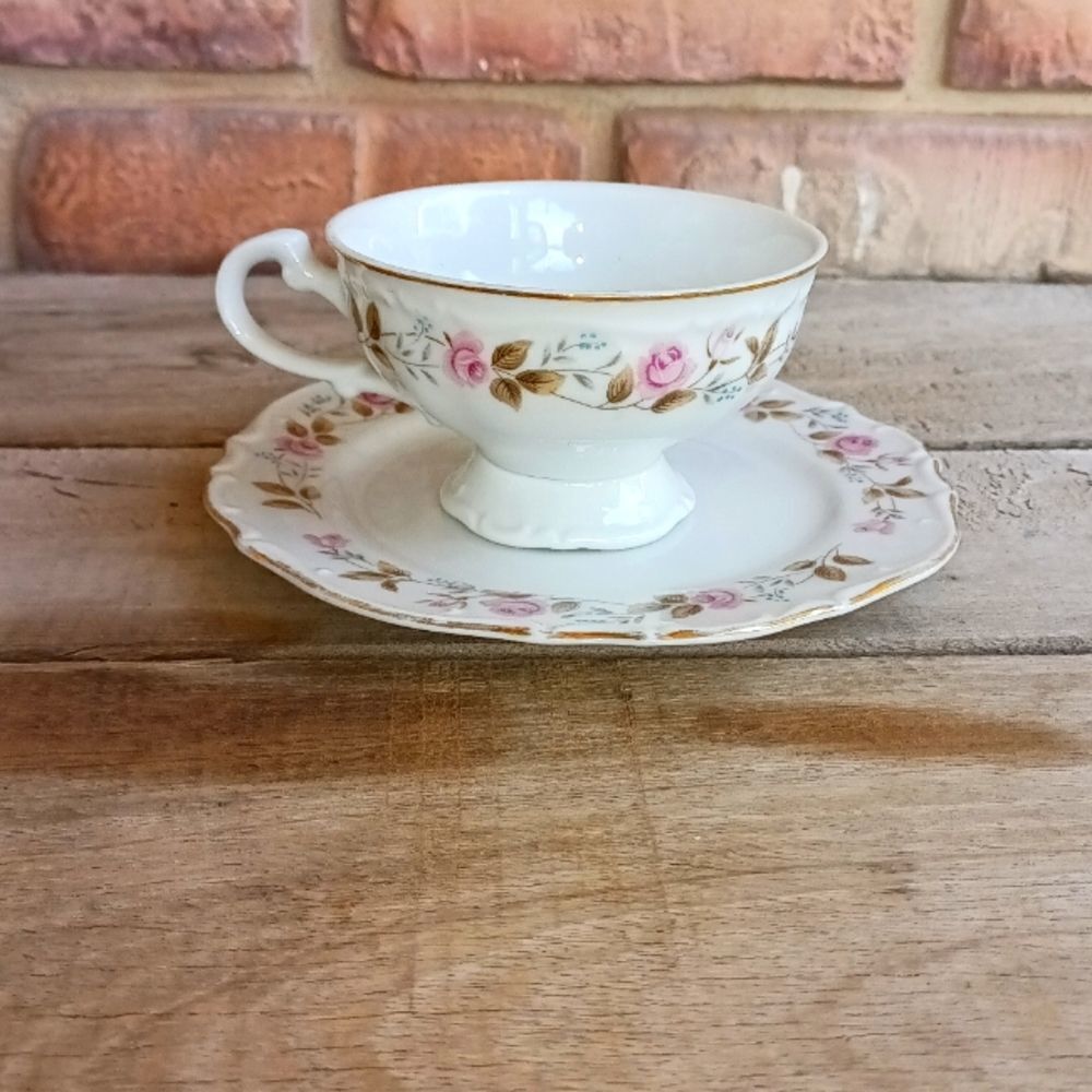 Bristol fine china , spring garden, Japan teacup and saucer